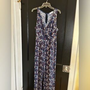 Floral Sleeveless Jumpsuit